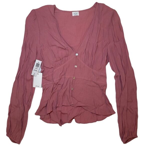 NWT Aritzia Wilfred Prairie Blouse - Picture 1 of 5